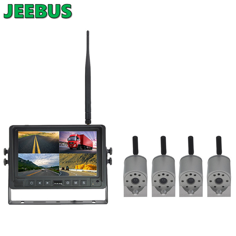 Targonca 7 hüvelykes HD vízálló éjszakai WIFI vezeték nélküli biztonsági kamera DVR monitor rendszer