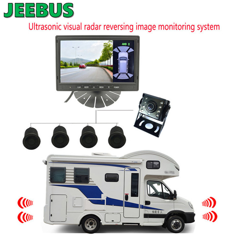 A Camper Sedan jármű Radar Parkolásérzékelőjével ellátott HD Éjszakai Látomás Kamera